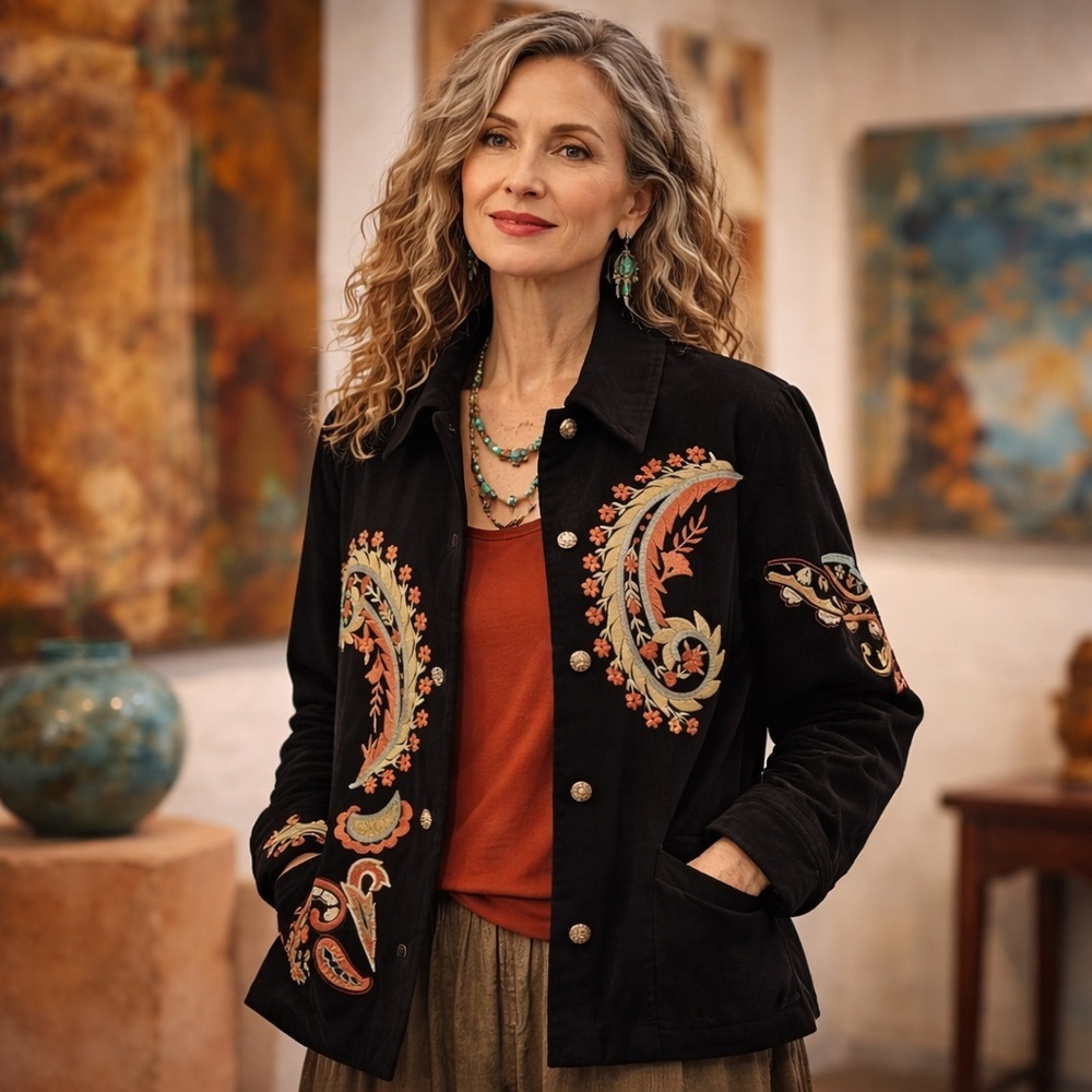 ✨ Whispers of Light Closet — Artful Statement Jacket by Alex Kim ✨ - Picture 12 of 13